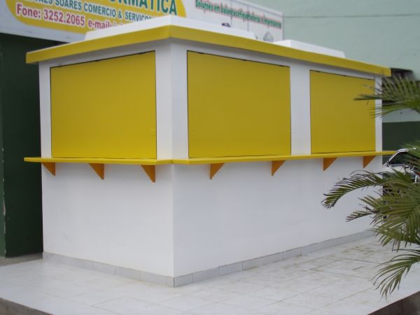 Quiosques em fibra de vidro